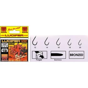   Trabucco Lucifer 777 Bronze 18 Plättchen, Widerhakenloser Haken 10Stk