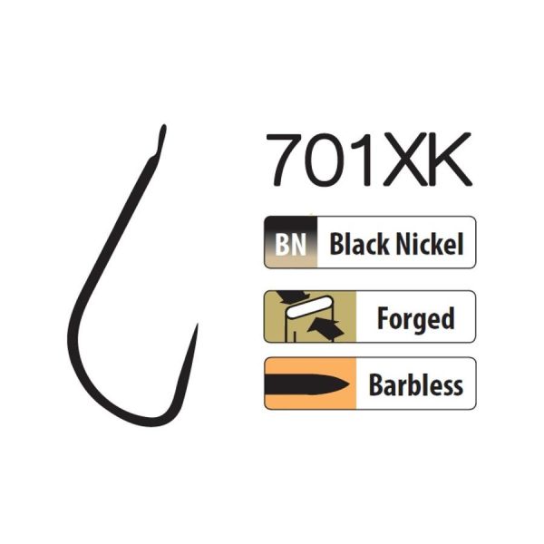 Trabucco XPS 701XK 22 Lapkás, Widerhakenloser Haken 25 Stk.