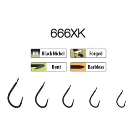   Trabucco XPS 666XK 10 Lapkás, Widerhakenloser Haken 25 Stück