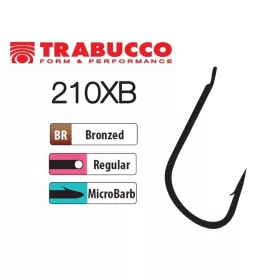 Trabucco XPS 210XB 10 Plättchen, Widerhakenhaken 25Stk