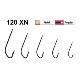   Trabucco XPS 120XN Größe 12, Haken mit Plättchen und Widerhaken, 25 Stk.
