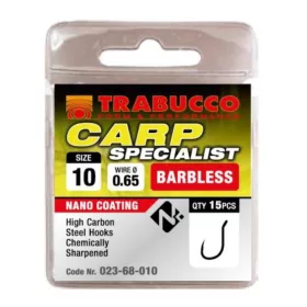   Trabucco Carp Specialist 16 Öhrhaken, Widerhakenloser Haken 15 Stk.