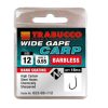 Trabucco Wide Gape Carp 16 mit Platte, Haken ohne Widerhaken 15 Stück
