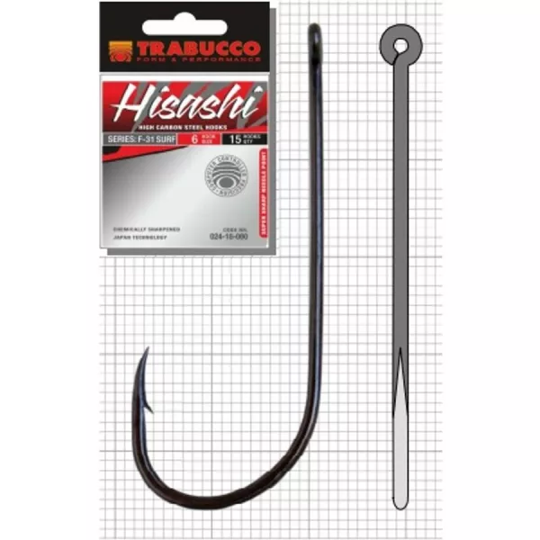 Trabucco Hisashi F-31 Surf 14 Raubfischhaken 15 Stk.