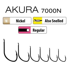   Trabucco Akura 7000 04 Plattenhaken, Haken mit Widerhaken 15 Stk.