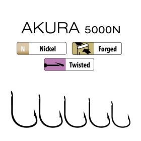 Trabucco Akura 5000N 06 Spatenhaken, Widerhakenhaken 15 Stk.