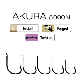 Trabucco Akura 5000N 12 Spatenhaken, Widerhakenhaken 15 Stk.