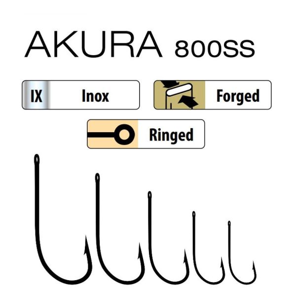 Trabucco Akura 800 SS 9/0 Raubfischhaken 3 Stk