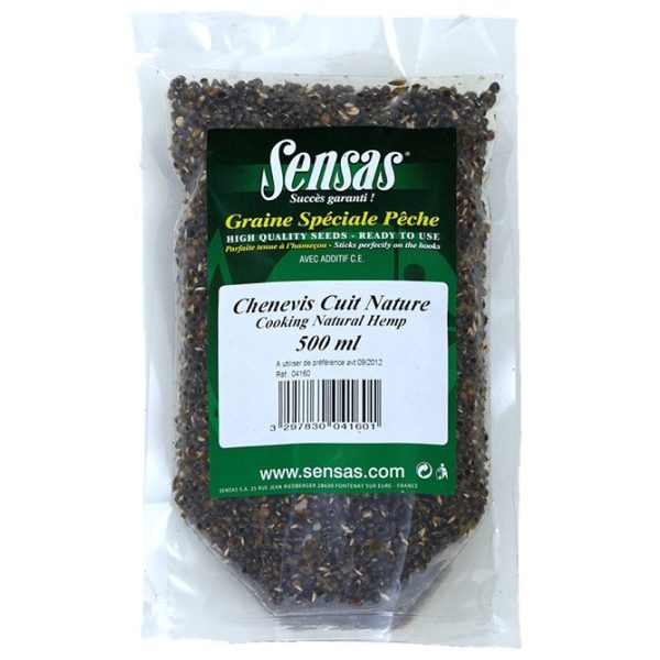 Sensas Hanf Gekocht Spezial Natur Hanfsaat 500ml