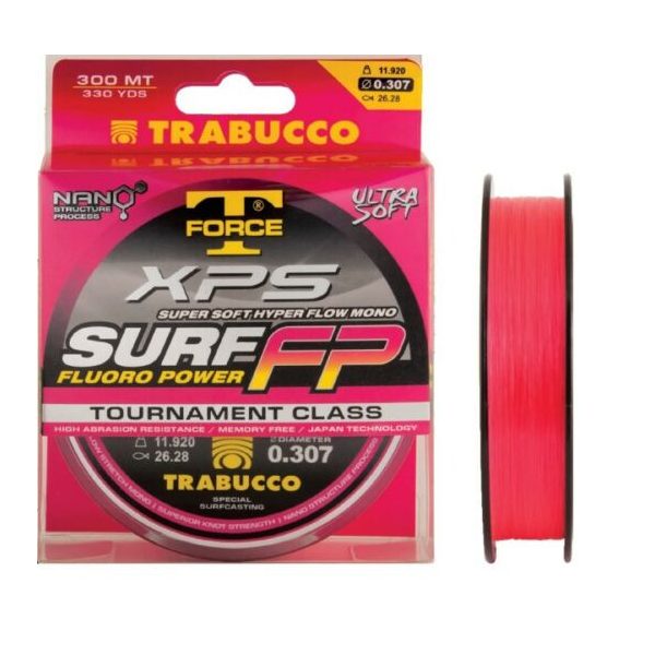 Trabucco T-Force XPS Surf Fluoro Power 600m 0,30mm Monofile Hauptschnur