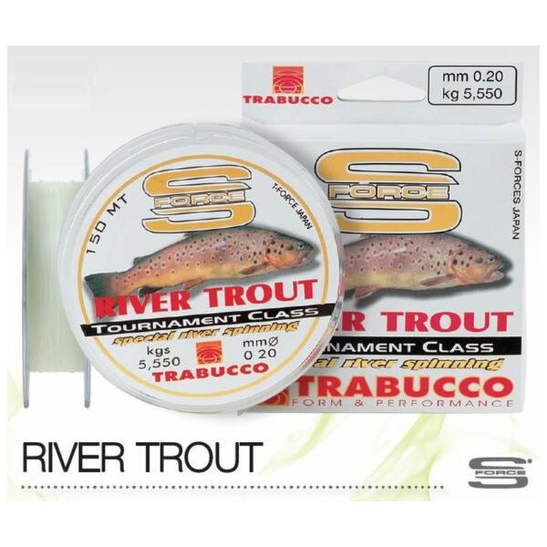 Trabucco S-Force Spin-River Trout 150m 0,25mm Monofile Hauptschnur