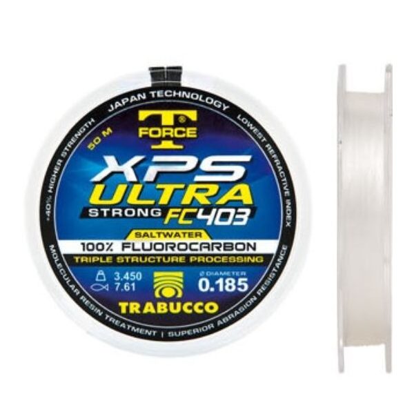 Trabucco T-Force XPS Ultra Fluorocarbon 403 Salzwasser 50m 0,50mm Monofil Vorfachschnur