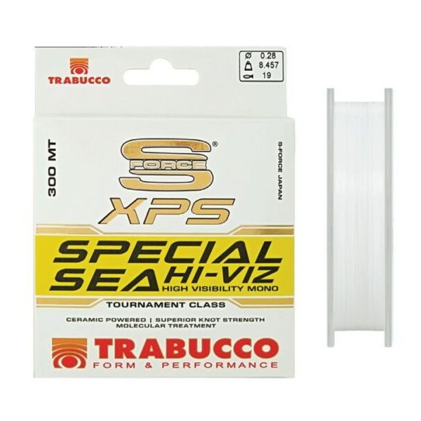 Trabucco S-Force XPS Special Sea Hi-Viz 300m 0,16mm Monofile Hauptschnur