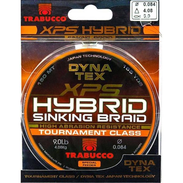 Trabucco Dyna-Tex XPS Hybrid 0,128mm 150m Sinkende Geflochtene Hauptschnur