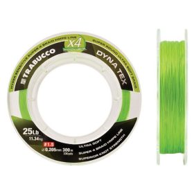   Trabucco Dyna-Tex X4 Power 150m 0,063mm Limettengelb Geflochtene Hauptschnur