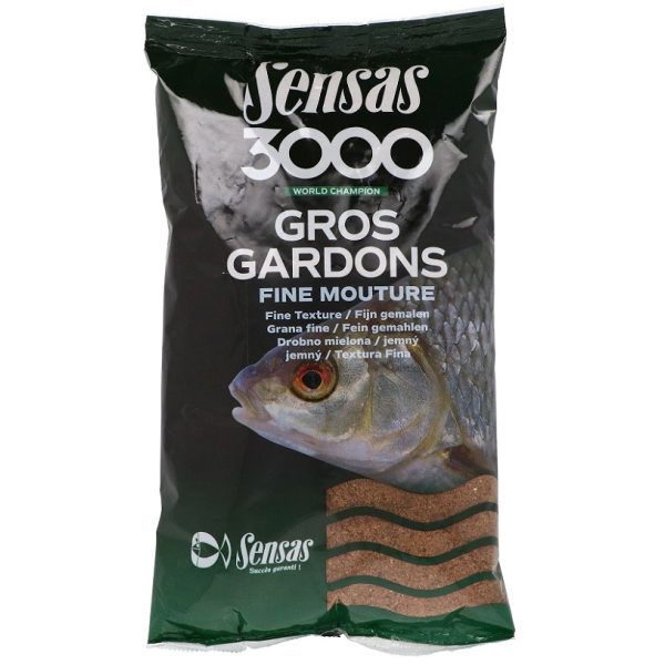 Sensas 3000 Gros Gardons Feine Textur Futter 1kg