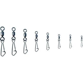 Trabucco Rolling Hooked Snap 10 Karabinerwirbel 12 Stk.