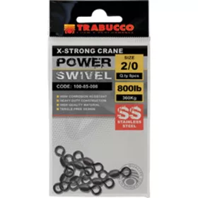   Trabucco SS X-Strong Crane Power Swivel 05 Edelstahlwirbel 10 Stk.