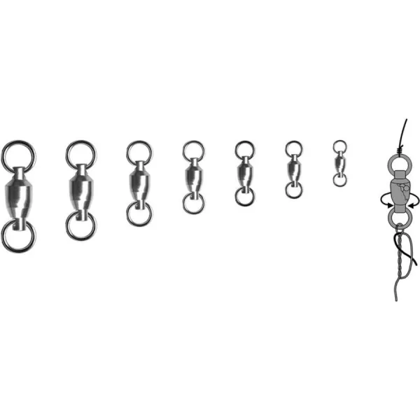 Trabucco BB Swivel Solid Ring 04 Wirbel 6 Stk.