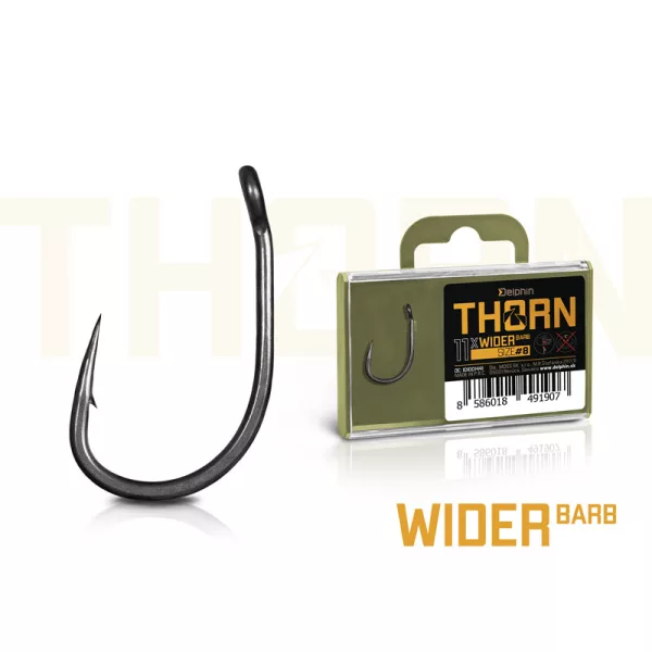 Delphin THORN Wider 4 Öhrhaken mit Widerhaken