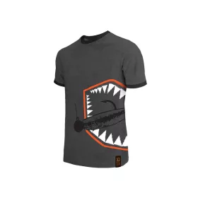 Delphin - ATAK! Schwarz Gemustert - T-Shirt - KING SIZE