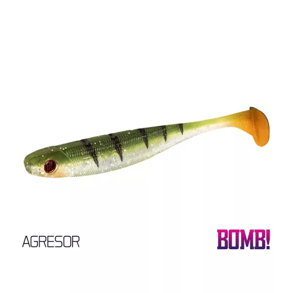 Delphin BOMB! Gummifisch Rippa - Agresor 5 Stk. Gummiköder 10cm