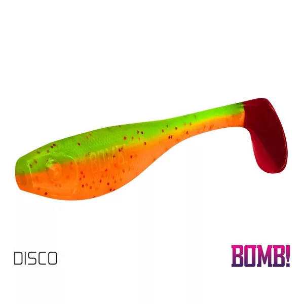 Delphin BOMB! Gummifisch Fatty - Disco 5 Stk. Gummiköder 10cm