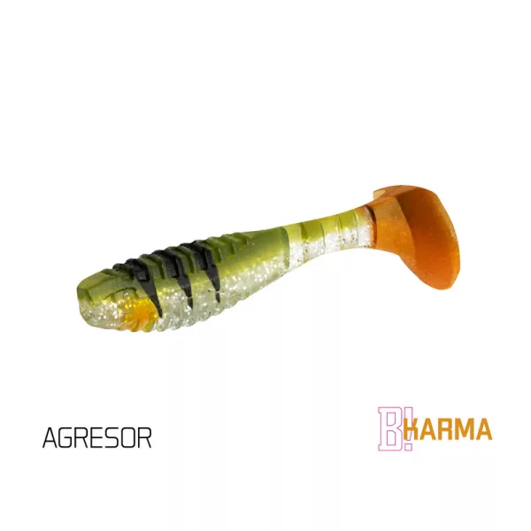 Gummifisch Delphin KARMA UVs / 5 Stk. 8cm/AGRESOR