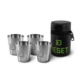 Edelstahlbecher-Set Delphin RESET 4in1