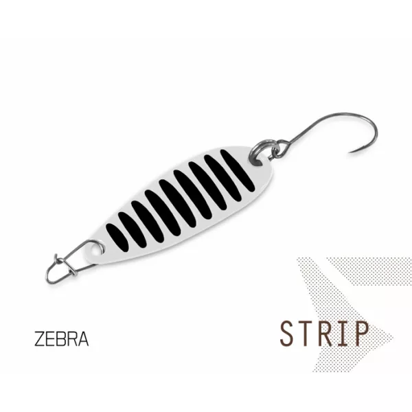Delphin Blinker STRIP Taumelblinker 10 7,5gr Zebra