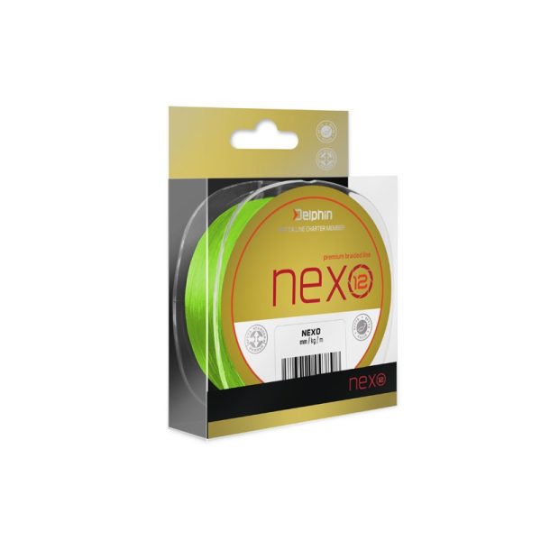 Delphin NEXO 12 / fluo grün 0,12mm 19,1lbs 1300m geflochtene Hauptschnur