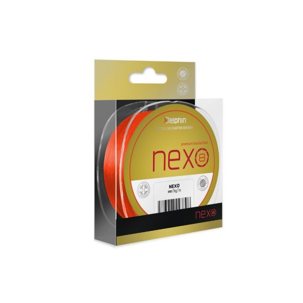 Delphin NEXO 8 / fluo orange 0,25mm 41,6lbs 300m geflochtene Hauptschnur