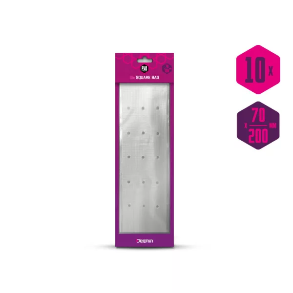 Delphin PVA n tastic PVA-Beutel mit Löchern und Befestigungsband / 10 Stück 200x70mm