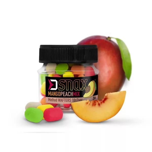 Delphin MIX D SNAX WAFT Köder 10x7mm/20g Mango-Pfirsich Wafters