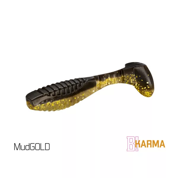 Delphin Karma UVs - MudGold 10cm Plastik Köder 5 Stück