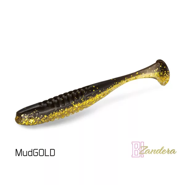 Delphin Zandera UVs - MudGold 10cm Plastikköder 5 Stk.