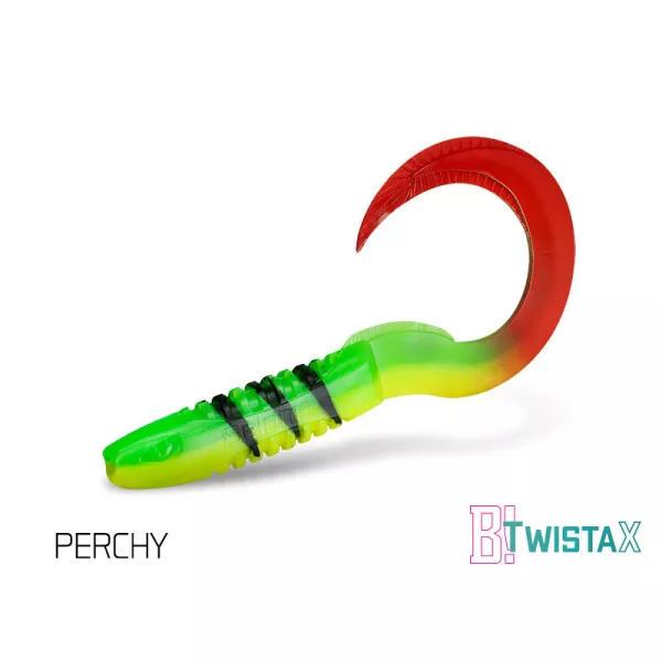 Delphin TwistaX Eeltail UVs Top Mix 6cm Kunststoffköder 5 Stk. - Perchy, Candy, Booty, Redface, Firedot