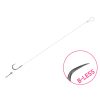 Delphin FLR Sting 12cm 0,22mm Größe 10 mit Öhr, widerhakenloser vorgebundener Haken mit Bait Spike 6 Stück