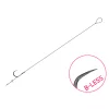 Delphin Proxi Sting 12cm 0,10mm Größe 12 mit Öhr, ohne Widerhaken vorgebundener Haken mit Ködernadel 6 St.