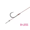Delphin Proxi Sting 12cm 0,10mm Größe 12 mit Öhr, ohne Widerhaken vorgebundener Haken mit Ködernadel 6 St.