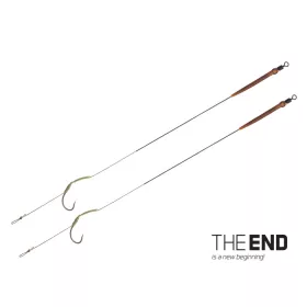 Delphin THE END Skin rig Gebundener Haken 20cm/25lbs/#8