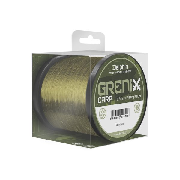 Delphin Grenix Carp Grün 0,331mm 1000m Monofile Hauptschnur
