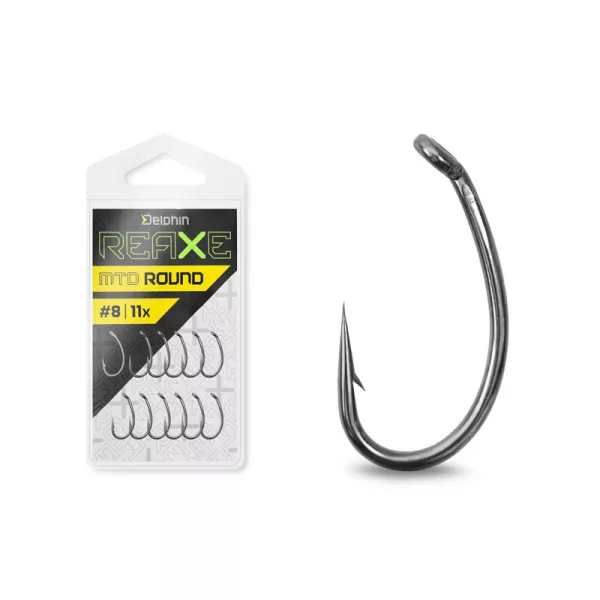 Delphin Reaxe MTD Round Öhr-, Widerhaken-Feederhaken #8 11St