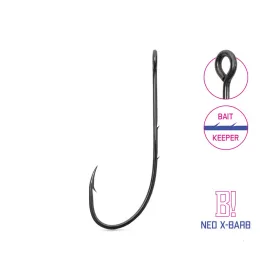   Delphin B! Neo X-Barb 2 geöhrter Cheburashka Haken mit Widerhaken 10Stk