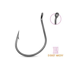   Delphin B! D-Shot Wacky 1 mit Öhr, mit Weedguard Dropshot-Haken 8 Stk.