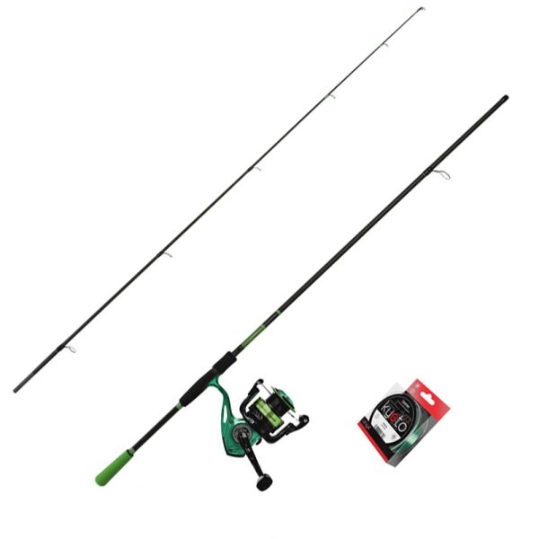 Delphin GreenSpin 2,40m Spinnfischen Set