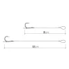 Delphin Braided Sting Feeder Rig 8cm Geflochtenes Vorfach 8 Chinu Haken 10 Stück