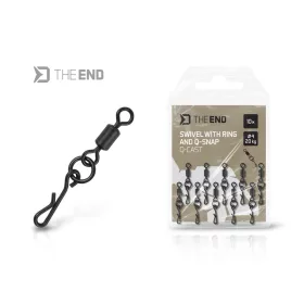   Delphin The End Q-Cast Wirbel mit Ring und Schnellverschluss 4 10Stk.