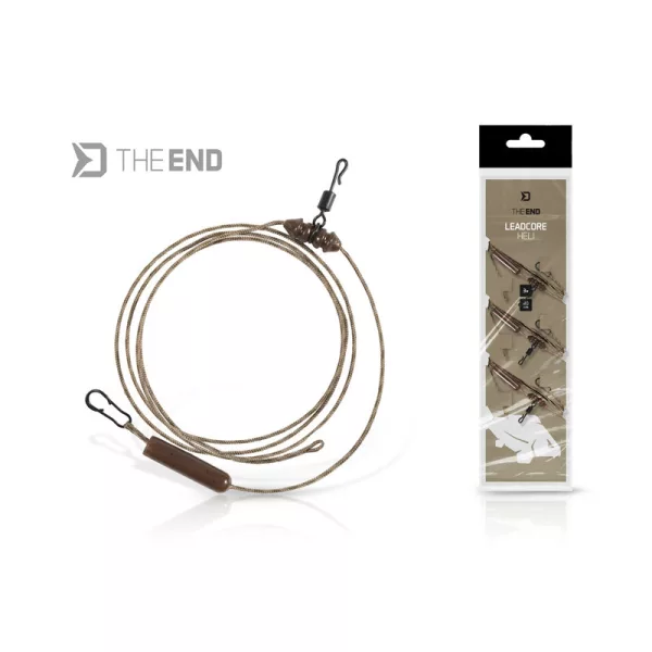 Delphin The End Leadcore Heli Montage 80cm 3 Stück