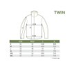 Delphin Twin Zip Fleece Jacke M